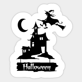 Pumpkin Halloween Witch Party Costume Gift Sticker